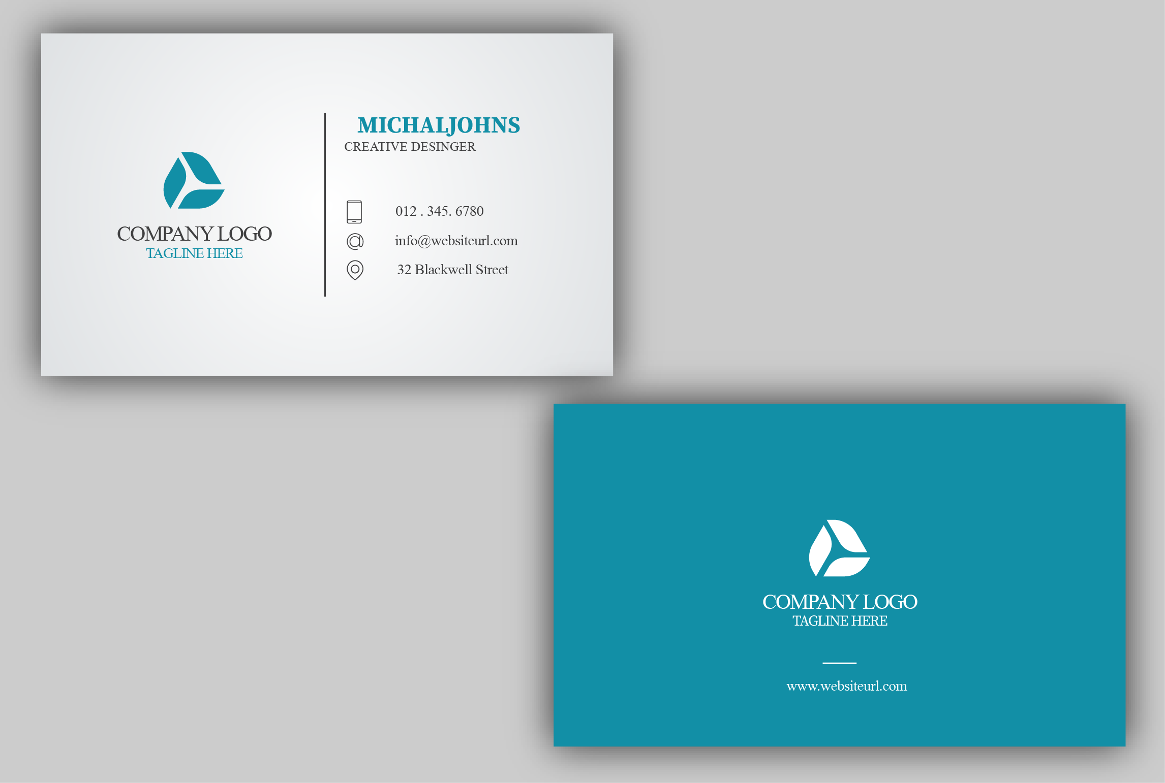 I will design modern business card with mocup for $5 - SEOClerks