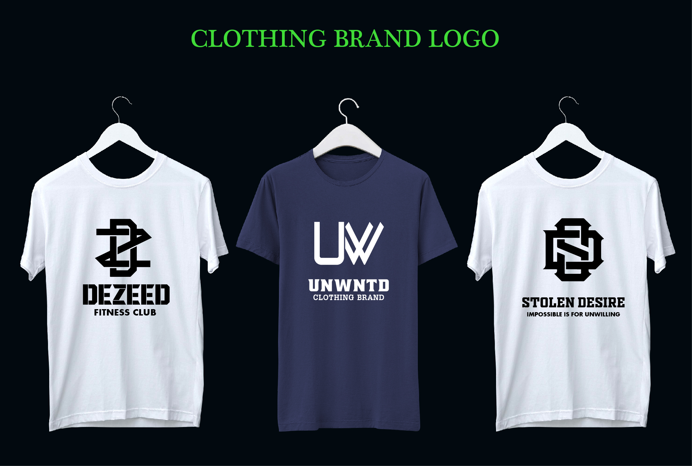 Clothing brand logo with initial letters for $5 - SEOClerks