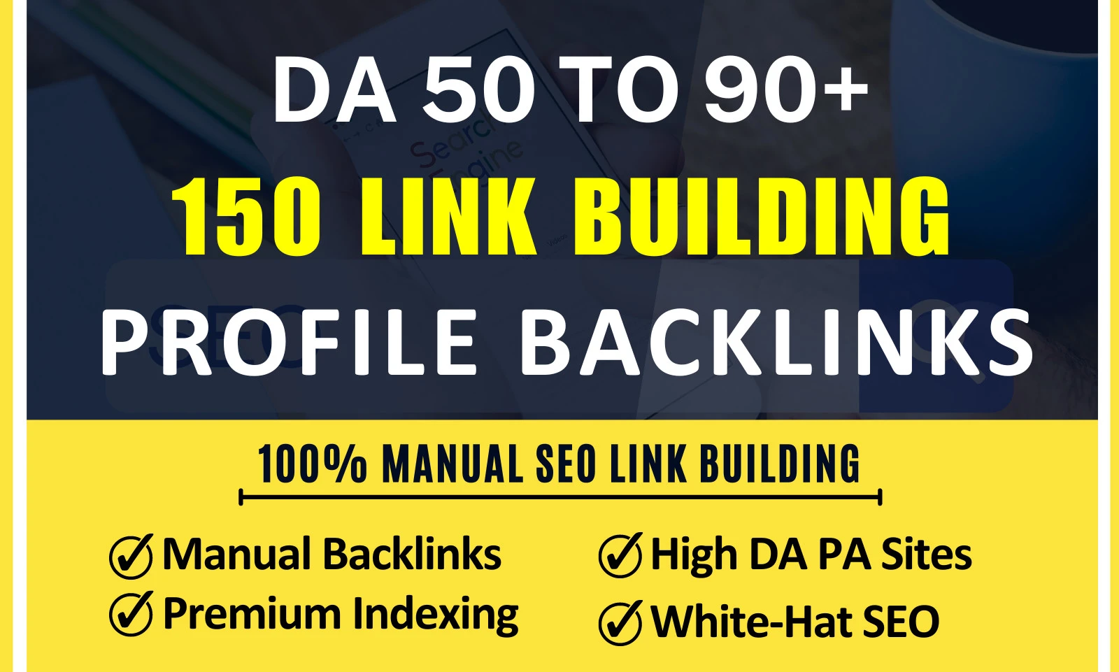 I will manually create 150 high quality profile backlinks high da 50 to 90