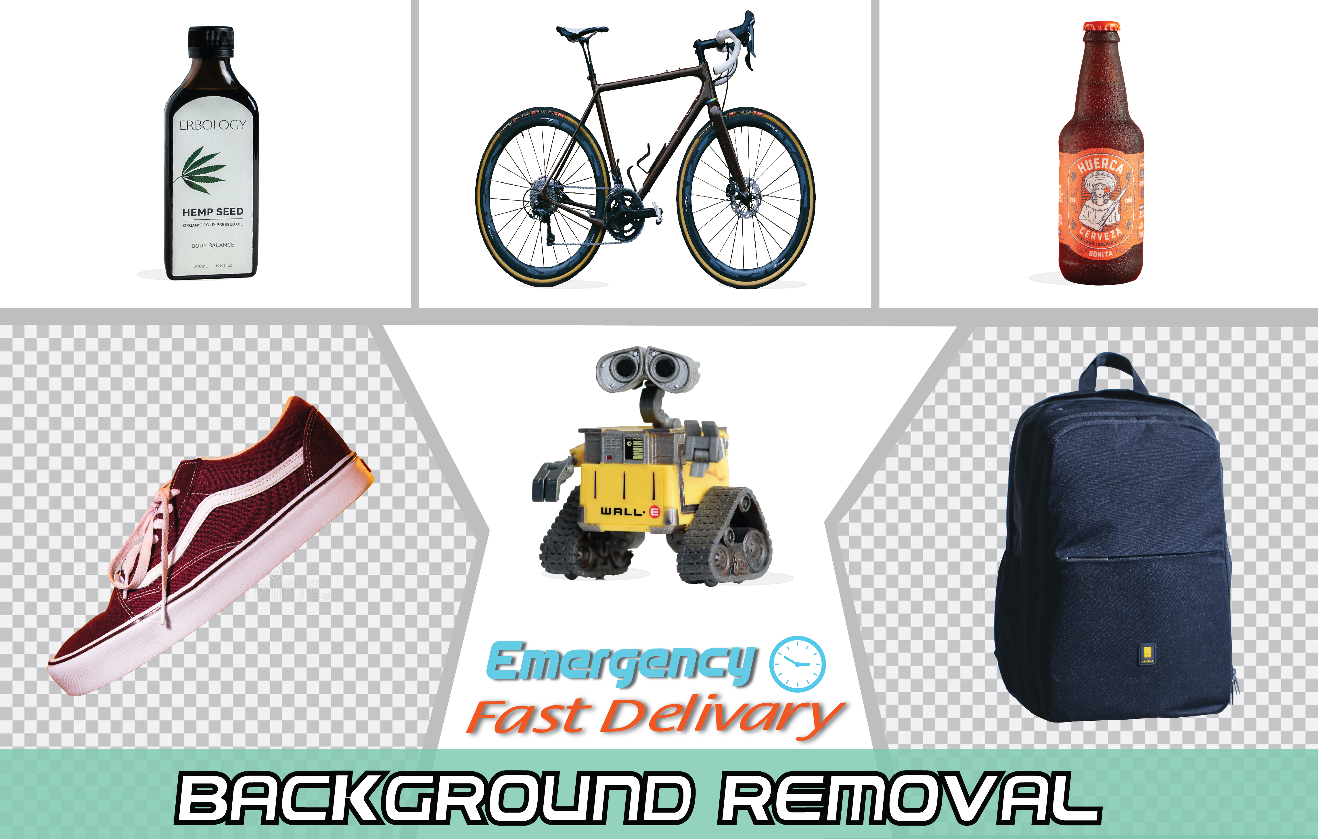 I will do Background Remove, transparent background and Clipping path