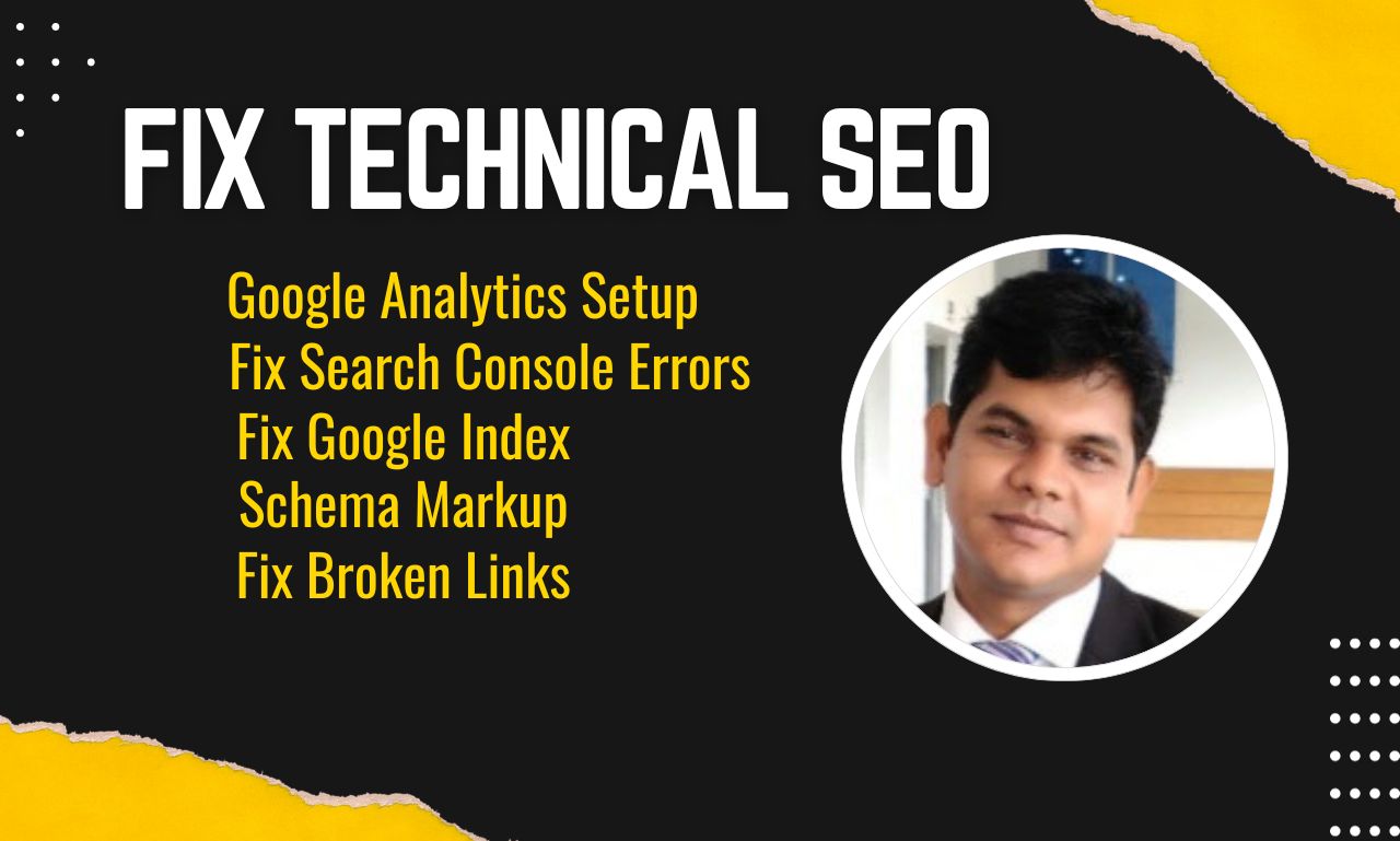 I will Fix Google Search Console Errors, Google Indexing, Schema Markup and Technical SEO