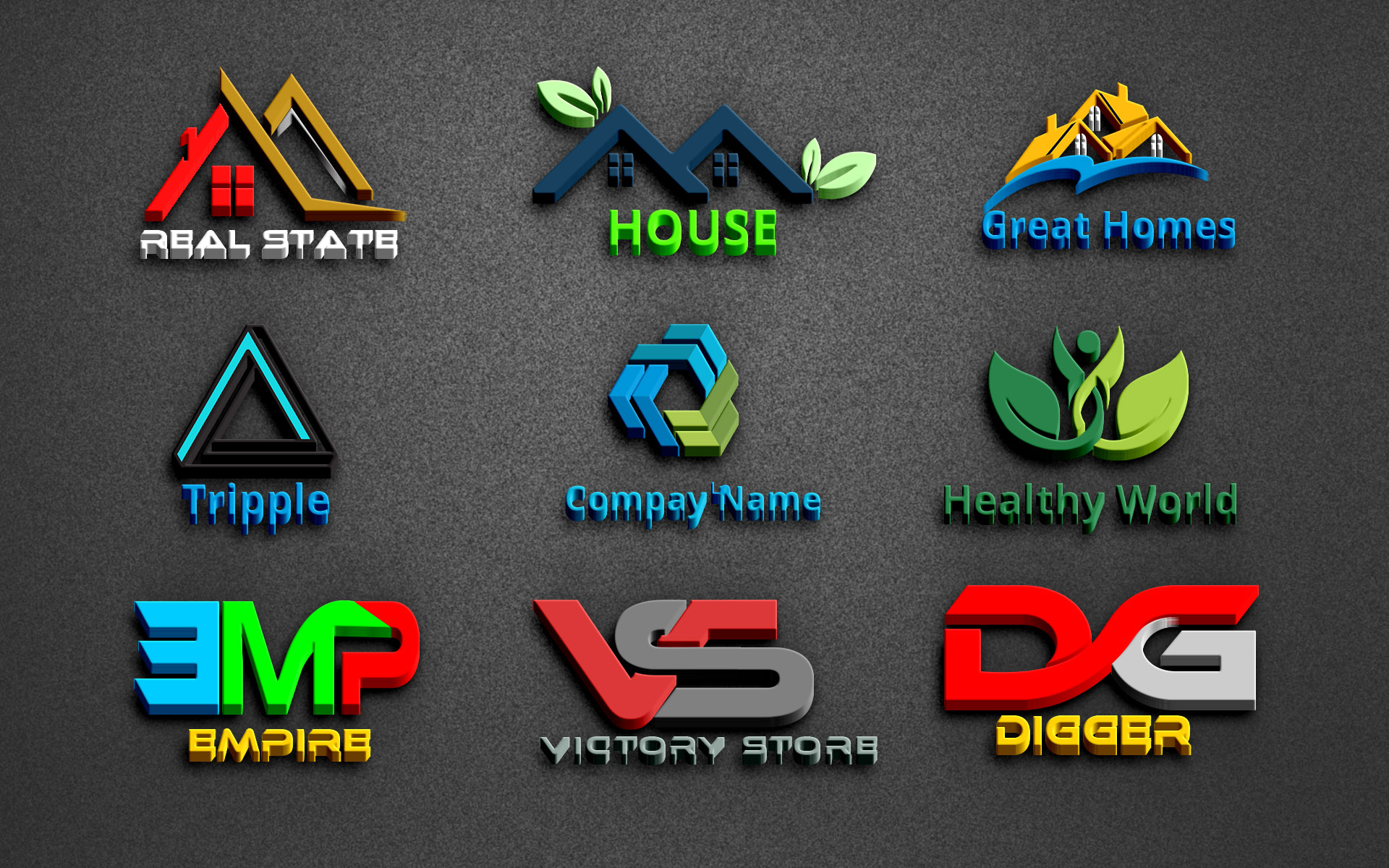 I will design modern and professional 3D business Logo for $5 - SEOClerks