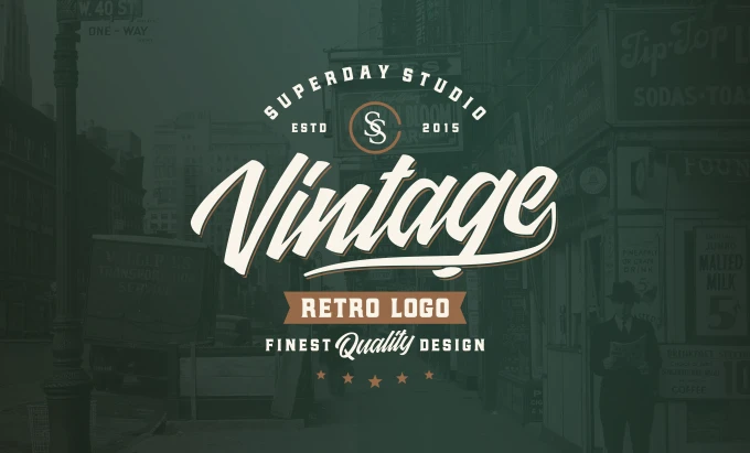 I Will Do Vintage Business Logo Design On Retro