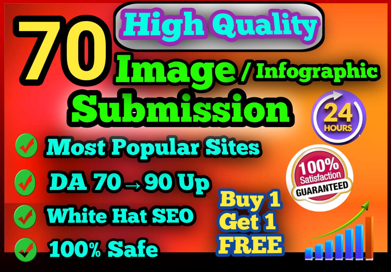 I will submit infographic submission to 70 high infographic or image sharing sites