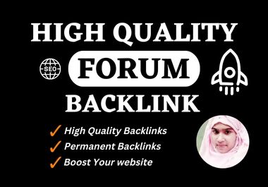 I will do 100 forum posting Dofollow backlinks 