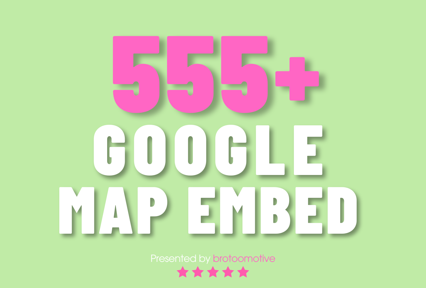 555 Google Maps Embed on High-Quality Web 2.0 Blogs