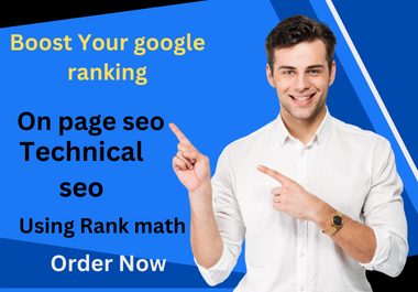 I will do complete On page SEO and technical SEO Using Yoast and Rankmath 