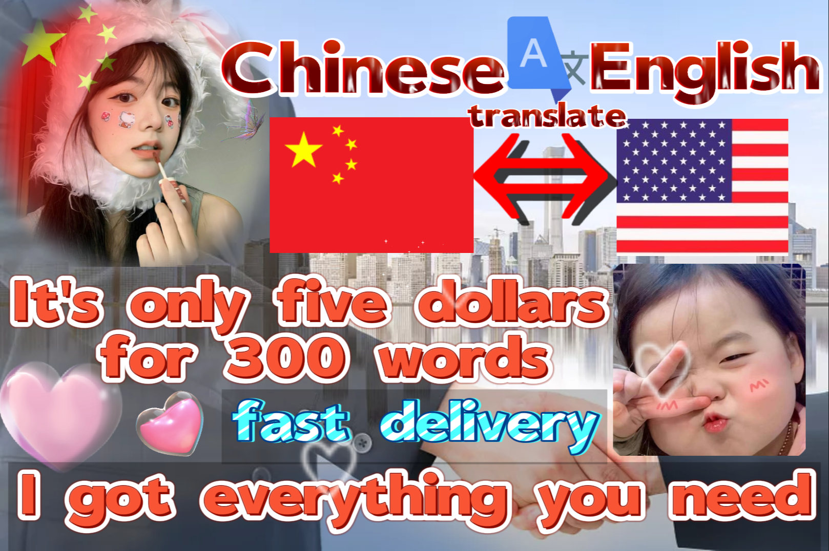 I Can Translate Chinese To English Or English To Chinese For 5 SEOClerks