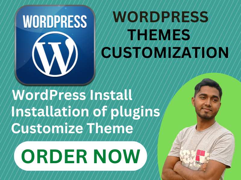 I will do WordPress installation, setup theme, and theme customization