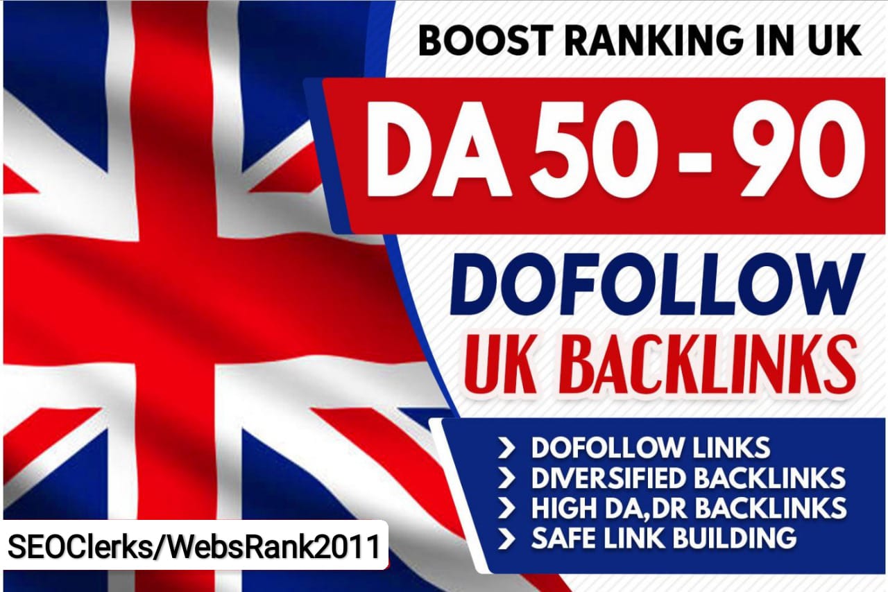 100 .Co.Uk Extremely Powerful Perfect Backlinks DA 50+ UK SEO Websites Contextual Links