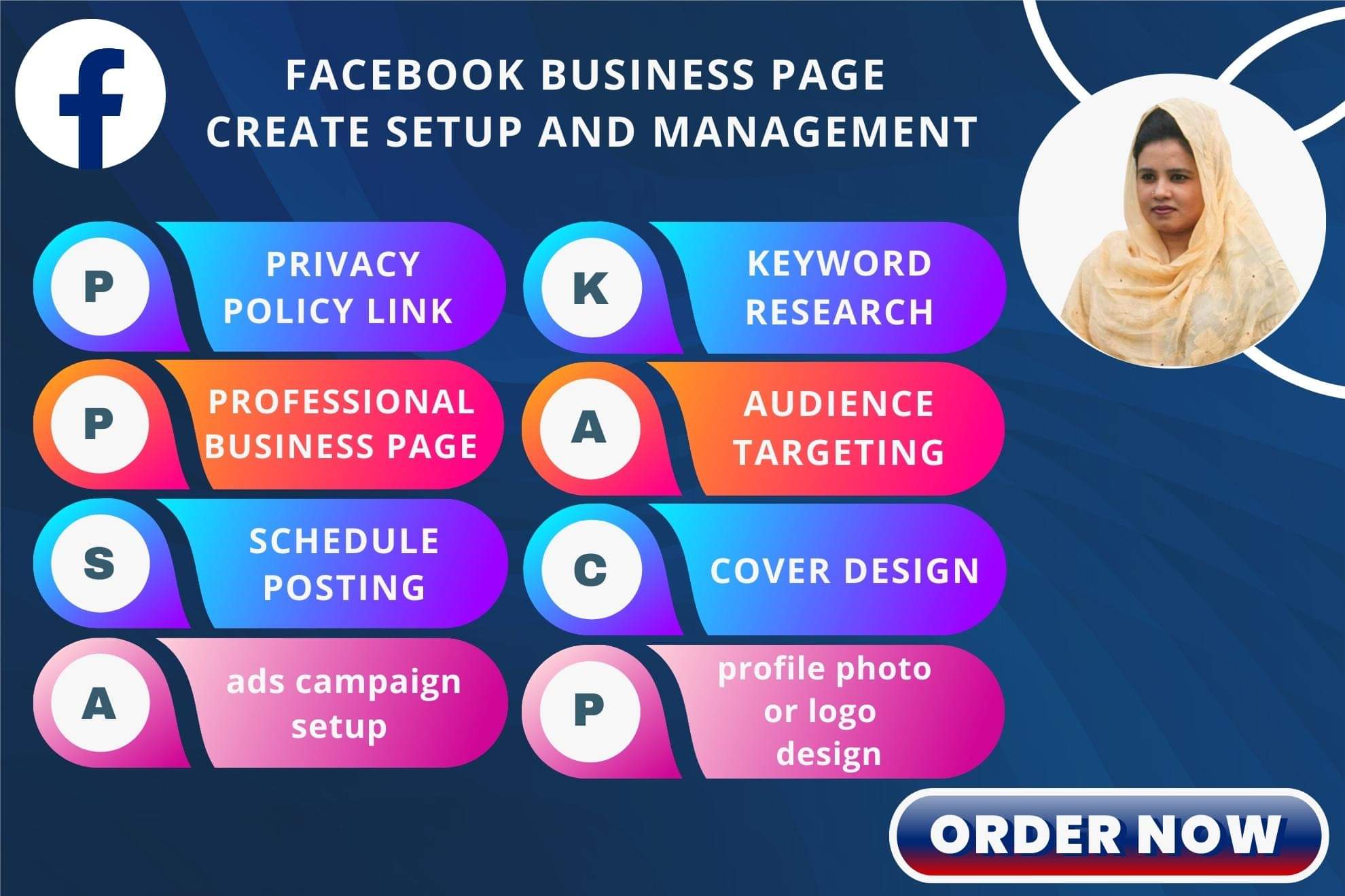 I will Create business, fan page Setup and Management Shop