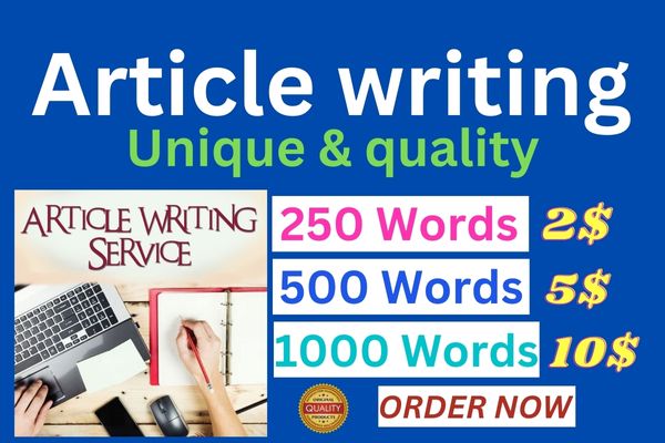 I will write articles and blog posts tailored to your needs