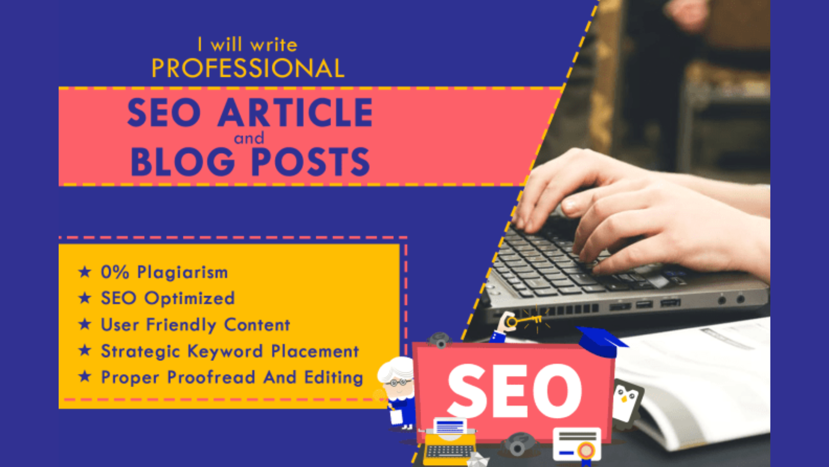 I'll write SEO Optimize Content and keywords Research for you. (1000 words)