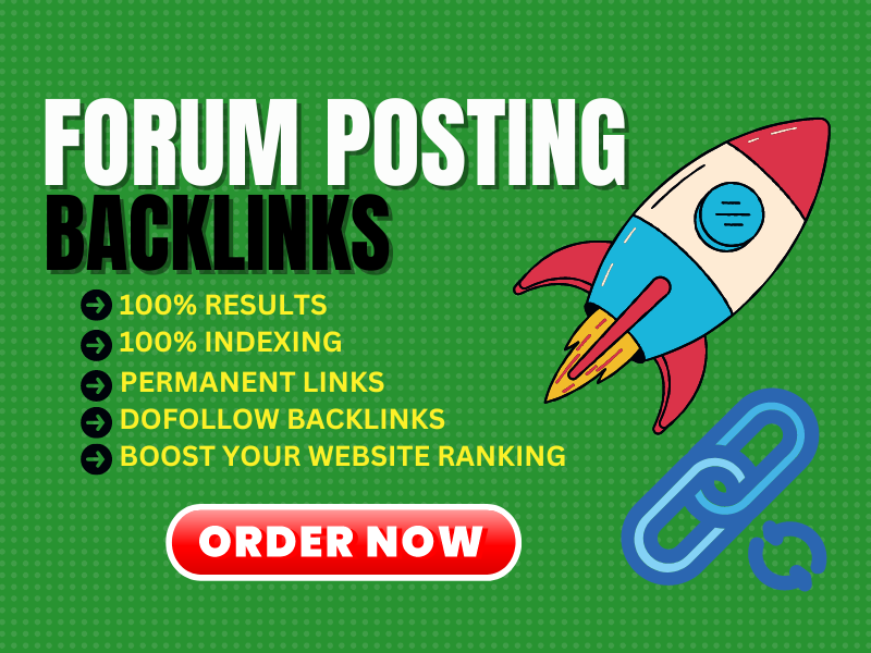 I will create 80 forum posting dofollow SEO backlinks link building for your websites