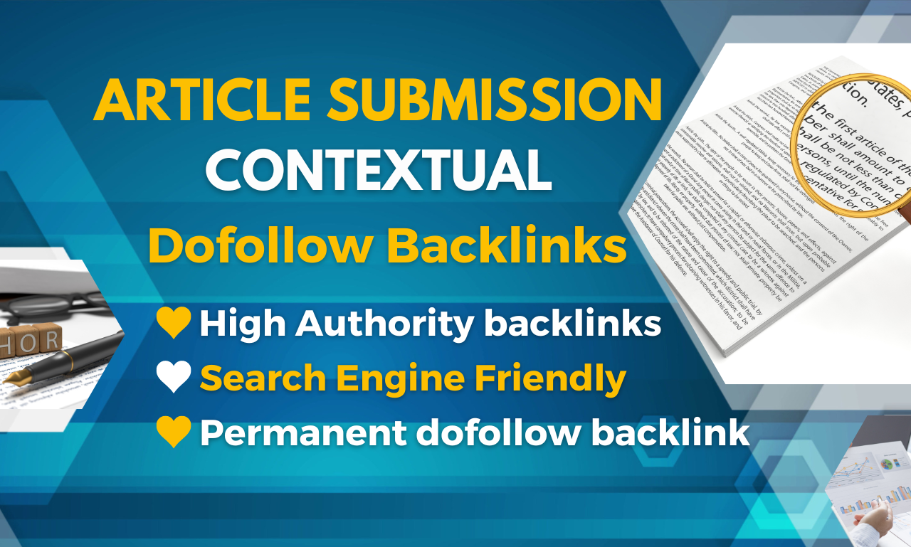  Unique 119 SEO article submit on high authority dofollow contextual backlink