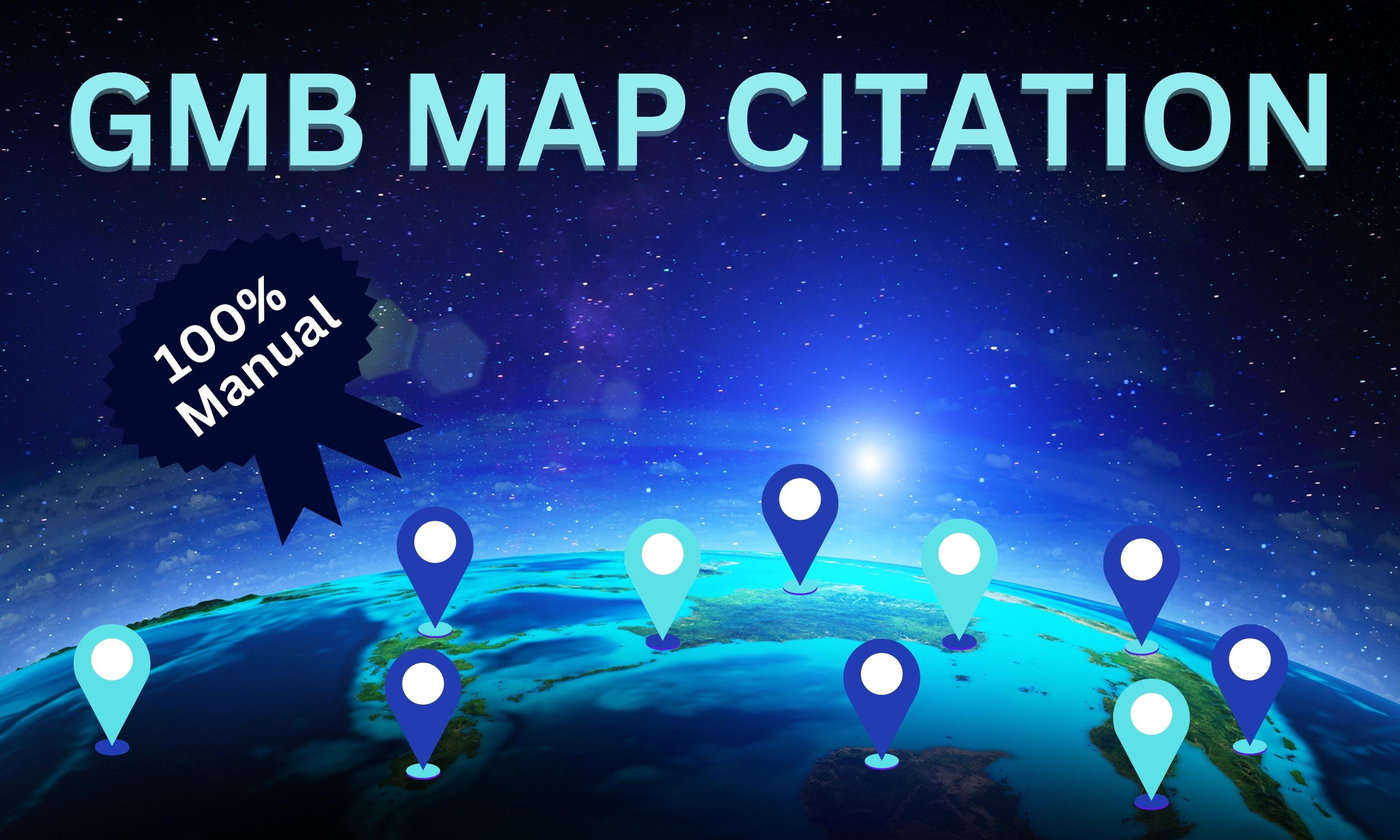 Manually create 1000 google maps citations for GMB ranking and local SEO