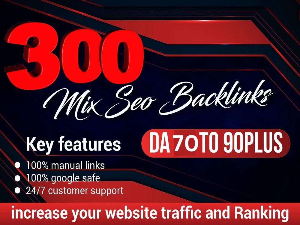 Get 300 seo mix backlinks high quality dofollow 