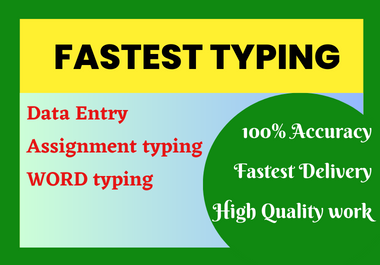 ms word typing assignment