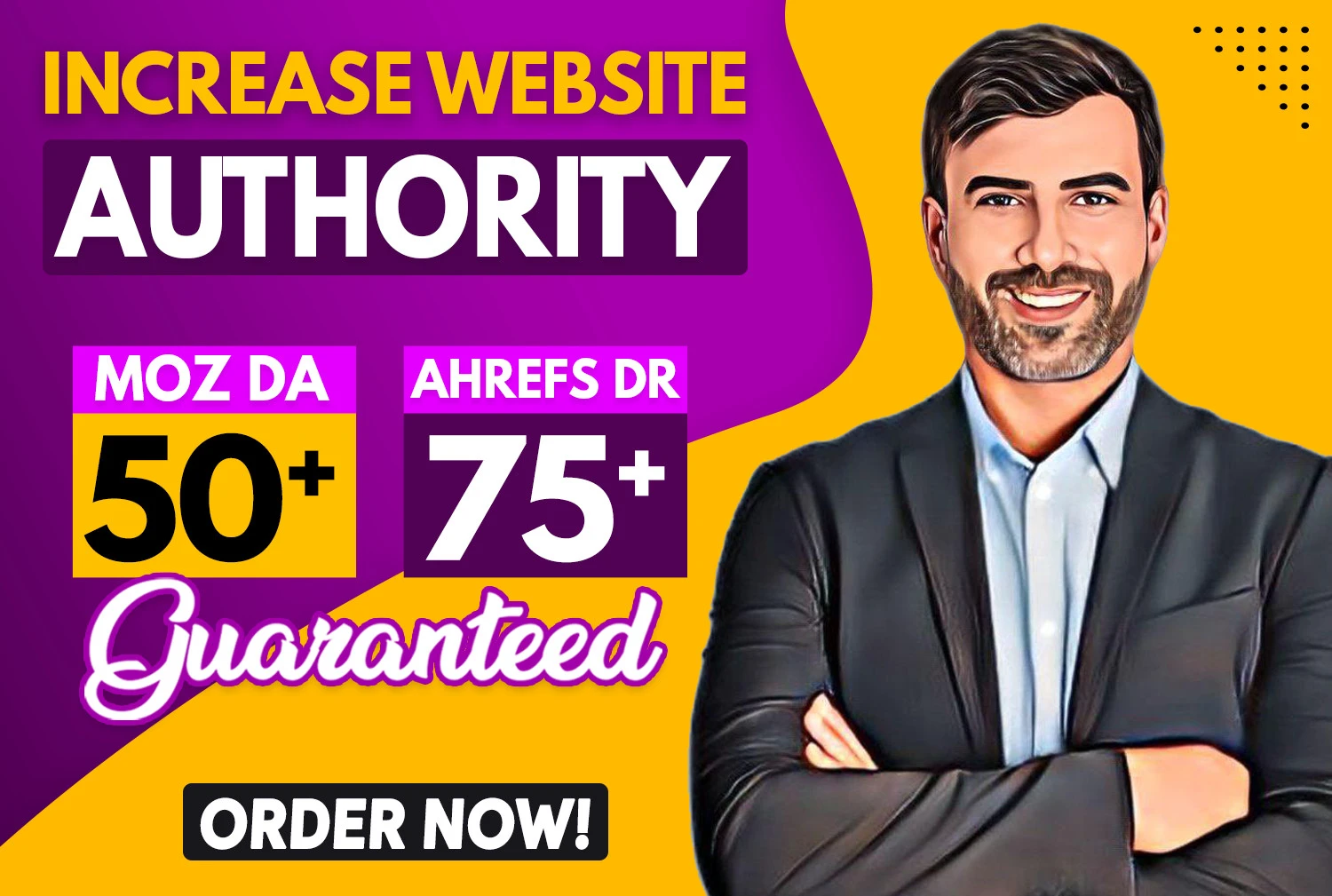 I will increase domain rating ahrefs DR domain authority moz da tf with SEO backlinks