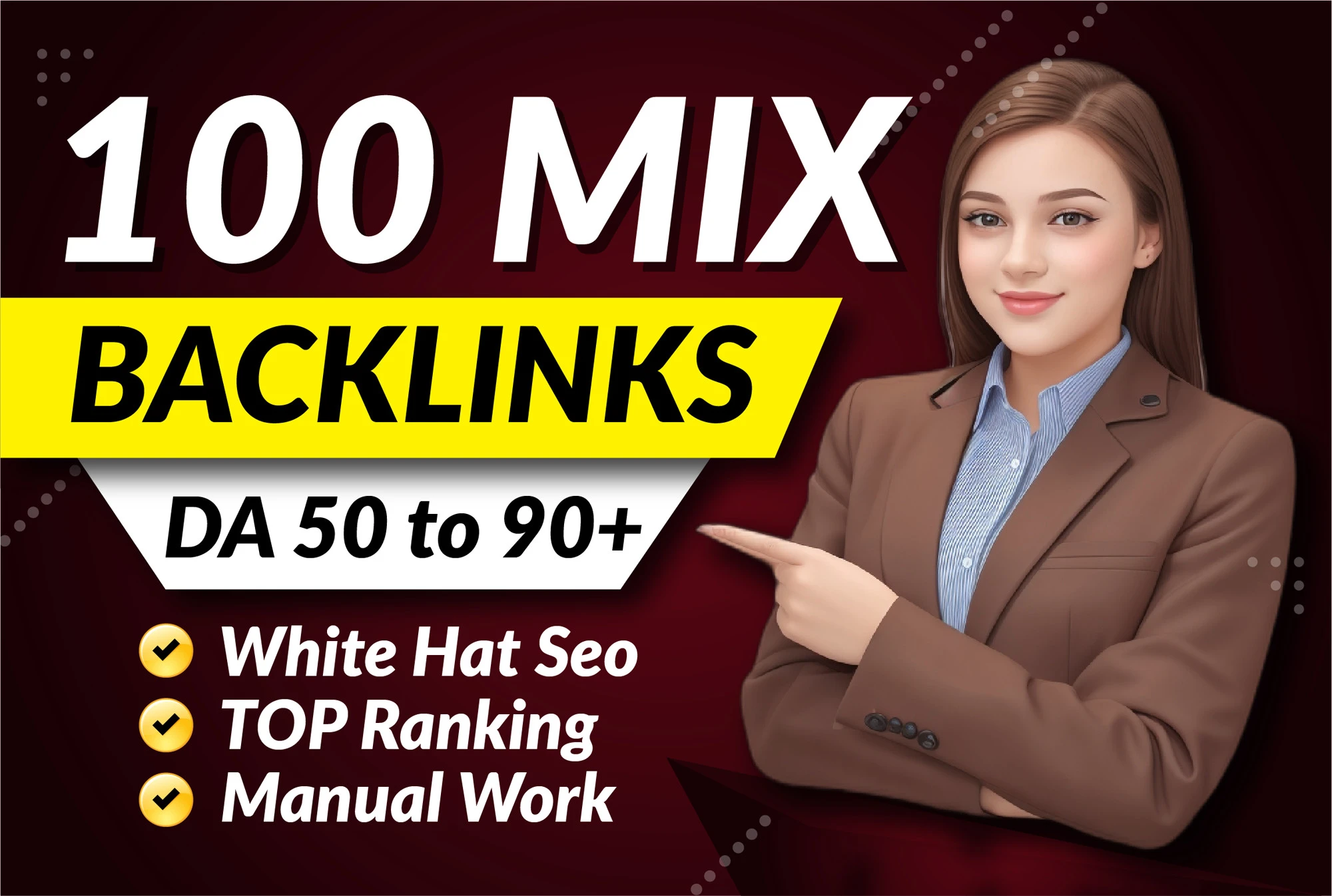 100 Mix SEO backlinks For Google Ranking on high DA sites