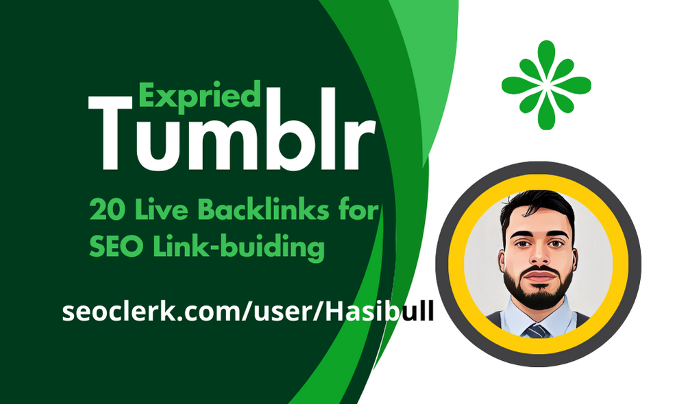 I will make provide 20 tumblr and 10 diigo live backlinks