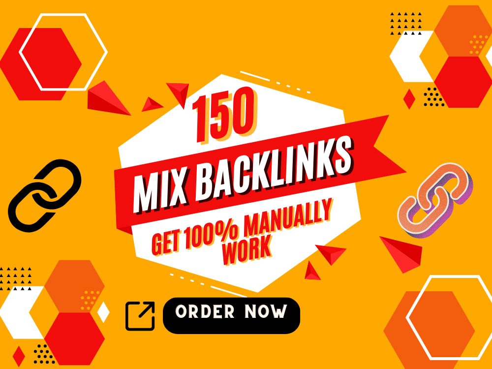 I will do 150 mix backlinks 100% manually work 