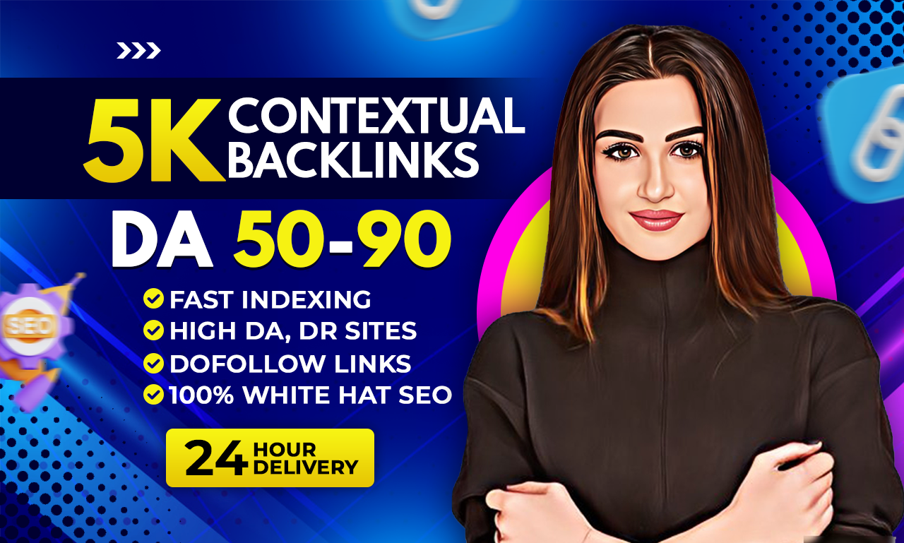 I Will Do 5000 SEO Dofollow Contextual High DA Backlink 