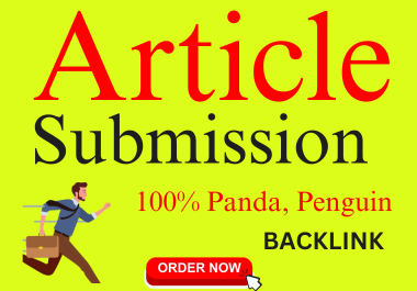  85 unique Article Submission with dofollow contextual article submit