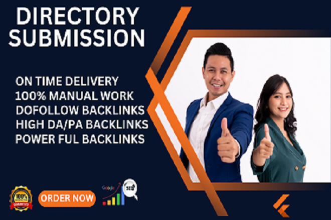 I will do top 100 web submission dofollow backlinks manually