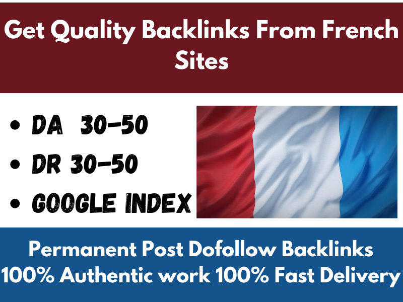 Get Quality Backlinks From French Sites 