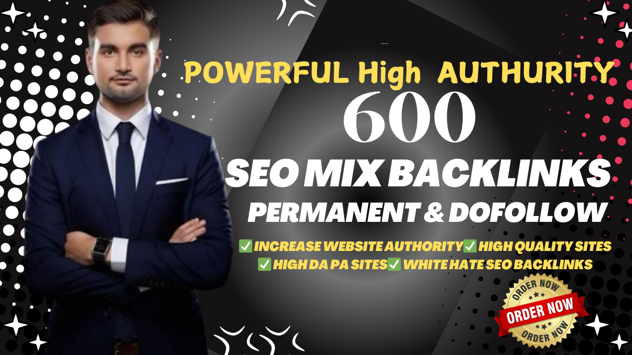 Dominate Search Rankings with 600 Premium Dofollow SEO Backlinks