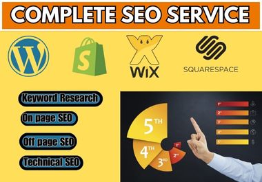 I will do seo service for wordpress, wix, shopify, squarespace website