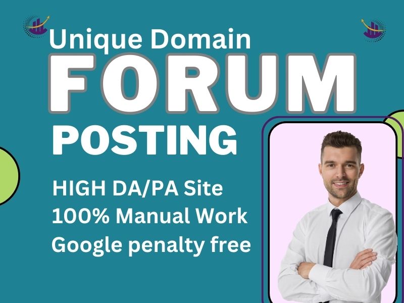 I will manually provide 90 unique domain forum posting Backlinks