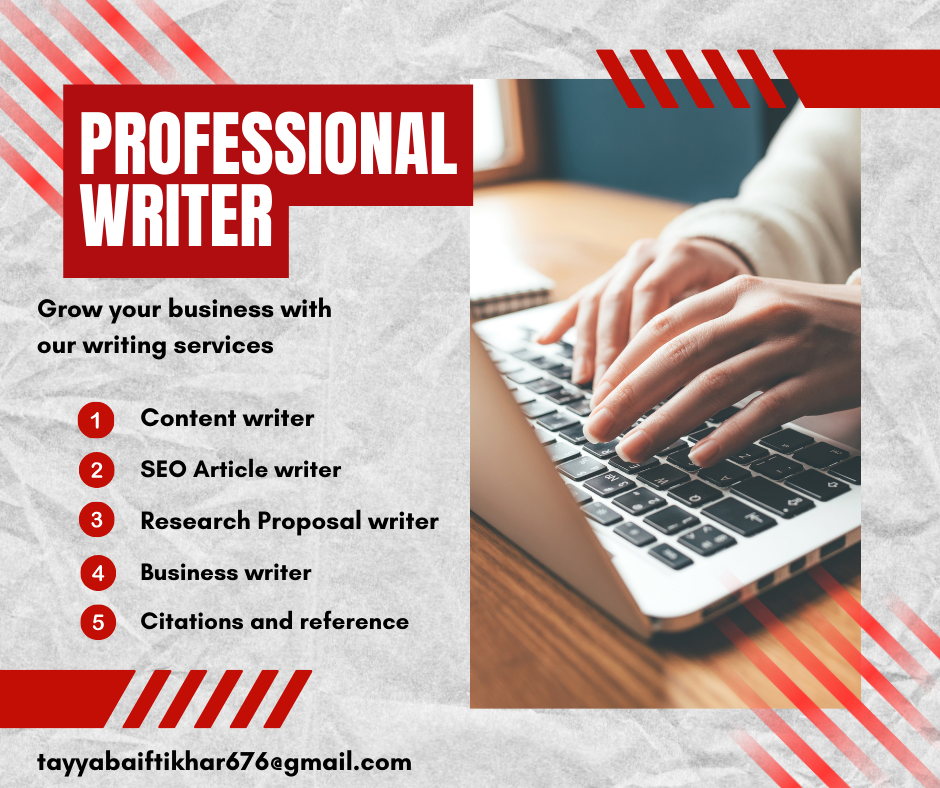 Experienced Content Writer: Engaging and SEO-Optimized Articles for Your Business Growth.