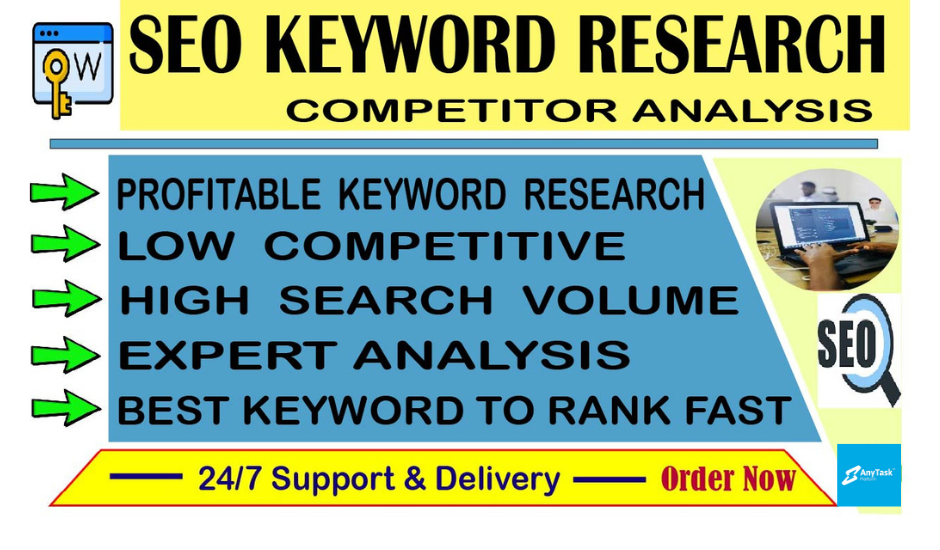 I will do SEO keyword research, competitor analysis for first rank