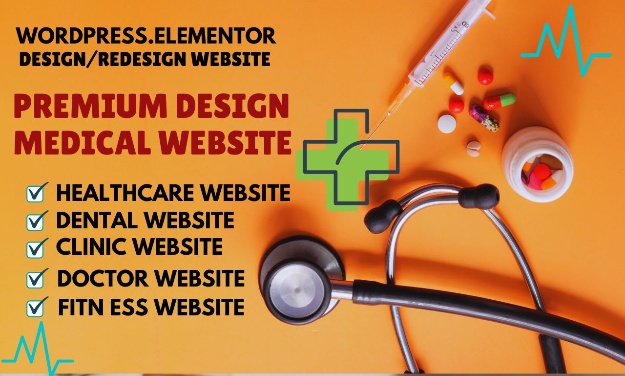 I will build medical, healthcare, doctor, clinic, and dental website in wordpress