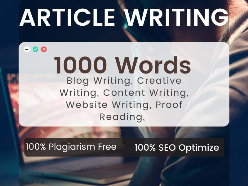 Do killer SEO article writing, 1000 content writing and blogs