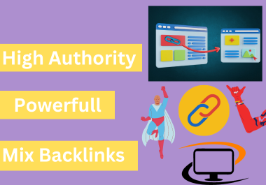 I will do 80 mix backlinks on High da sites