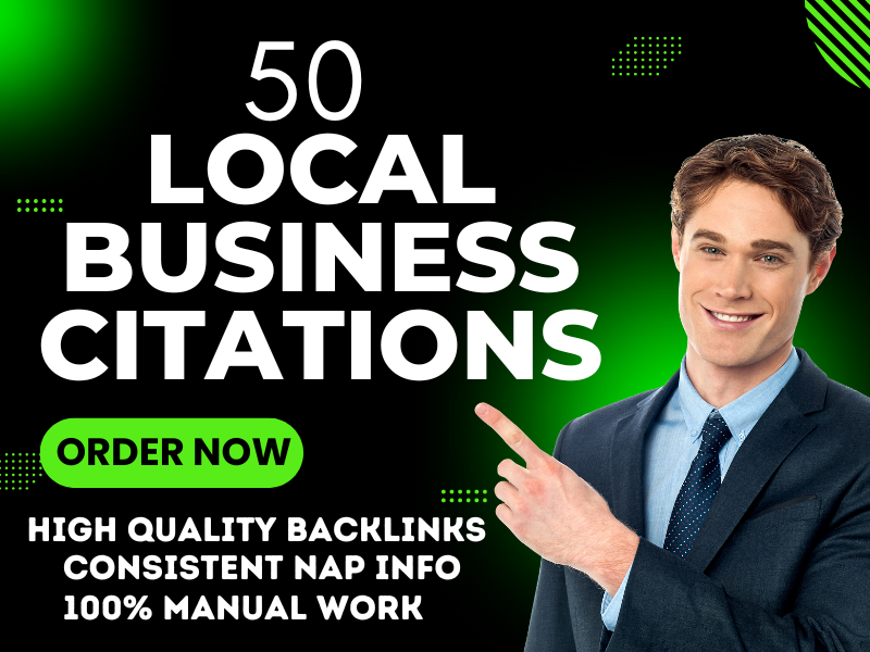 I will create 50 High Quality Business Citations/Listings on High DA PA Website