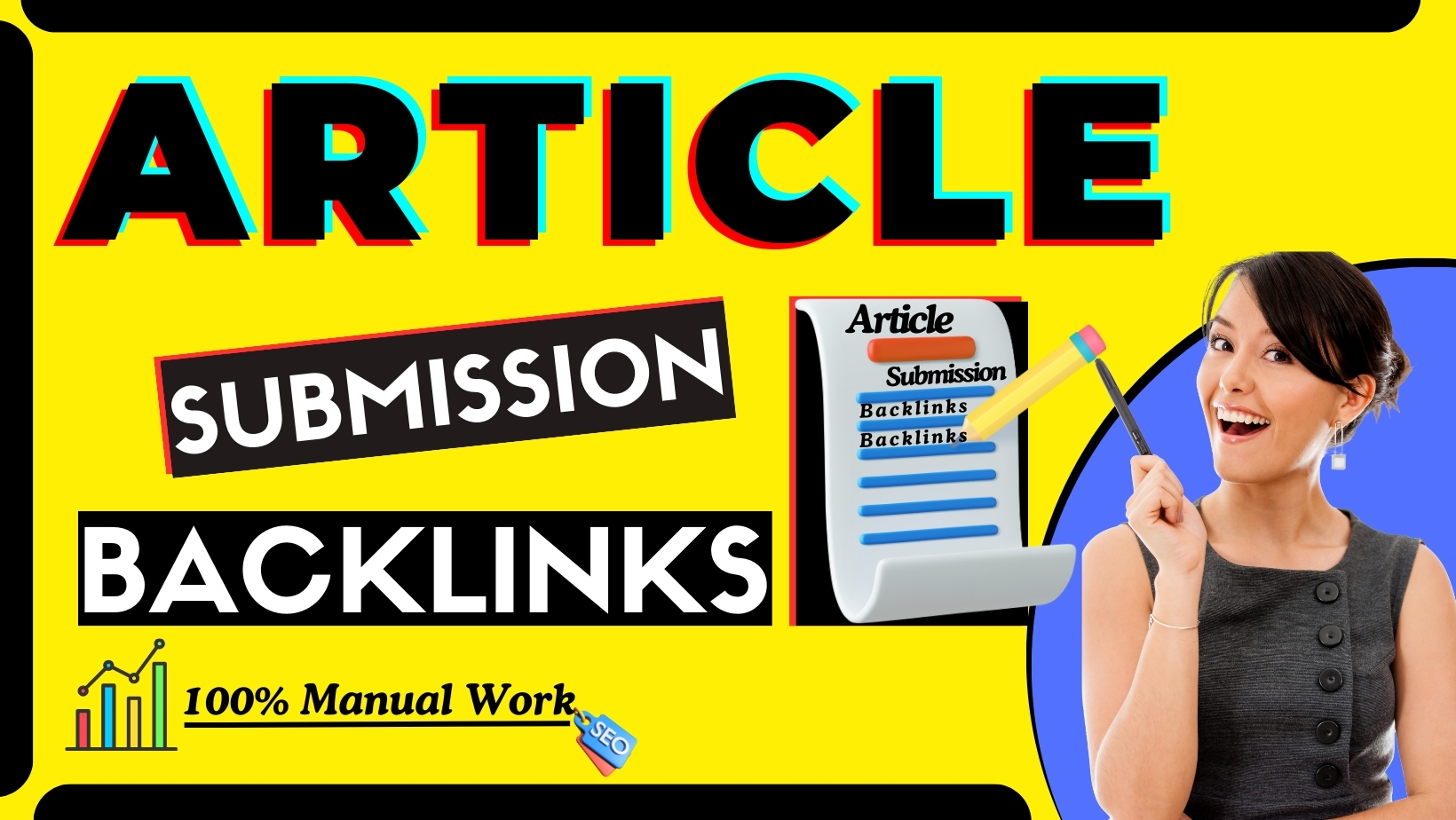 I will manually work on 50 article backlinks from high-DA authority sites