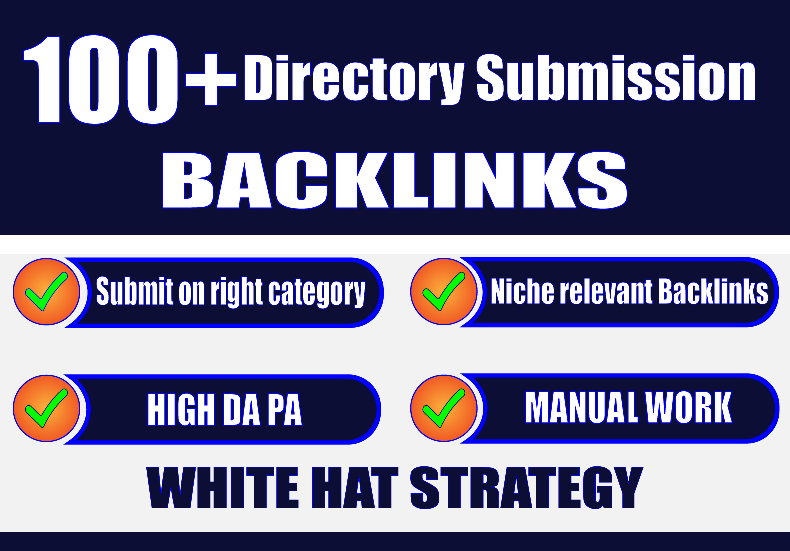 I will Provide 100+ Manually Directory submissions in High Page Ranked directory sites