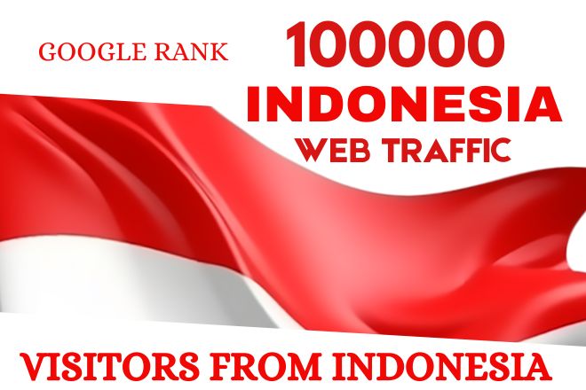 10,0000 Traffic from Indonesia to your website or any link