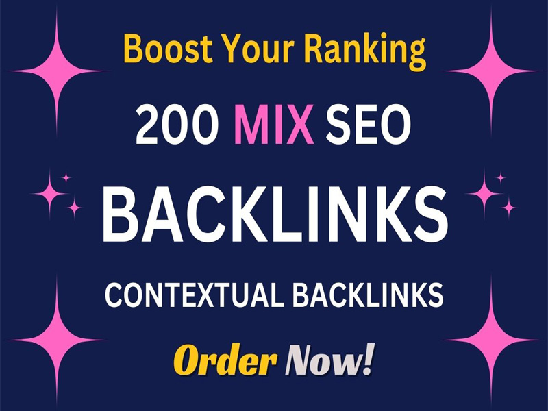 make a variety of mix backlinks from images, videos, web 2.0 sites, documents, articles, and PDF sub