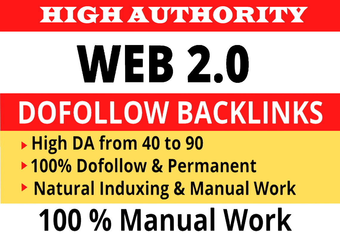 I will Build 40+ Web 2.0 Backlinks to Boost the Position of Your Website