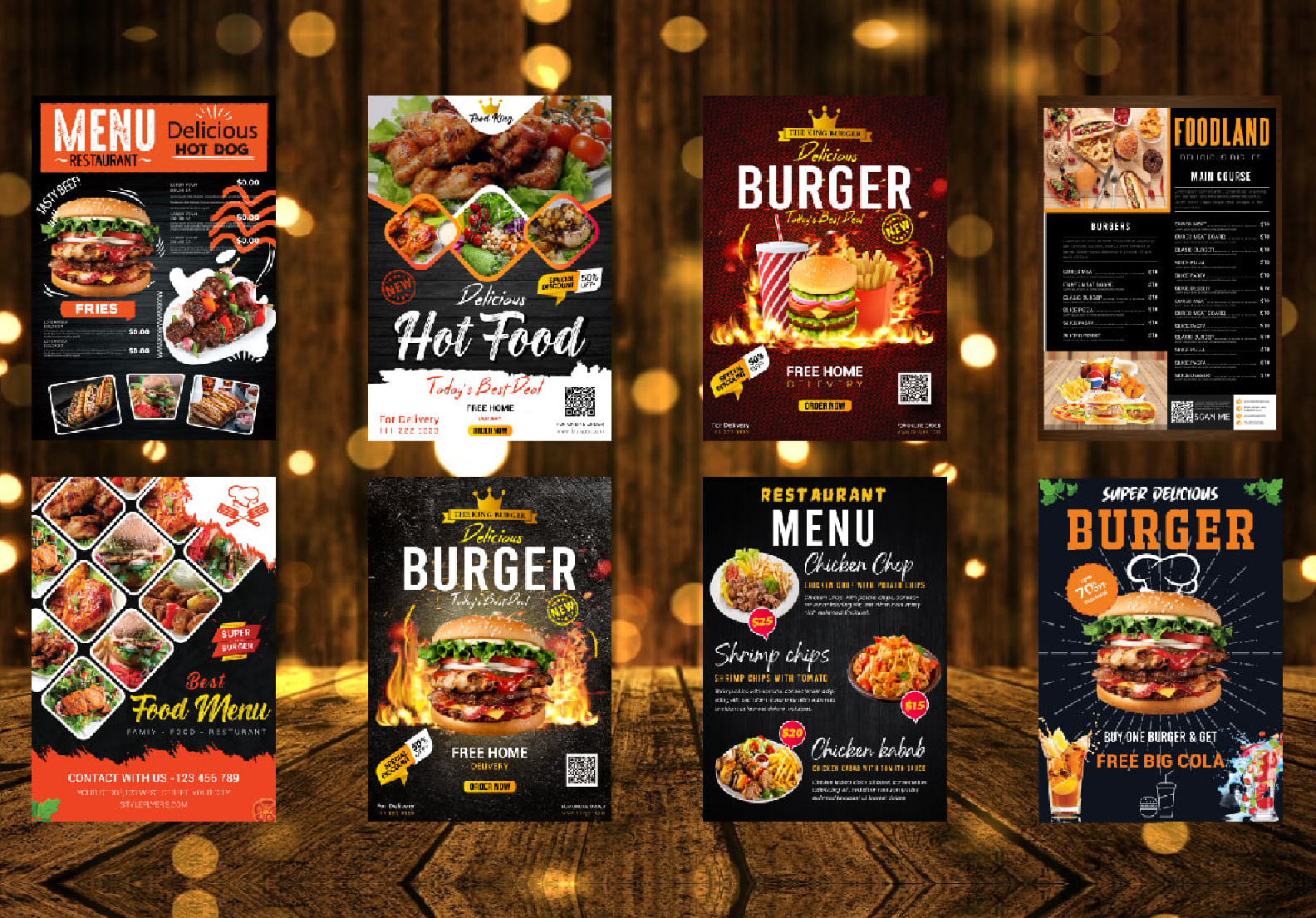 I will do editable food menu, restaurant menu, menu board, food flyer, price list