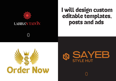 I will create any logo,social media posts design using canva templates