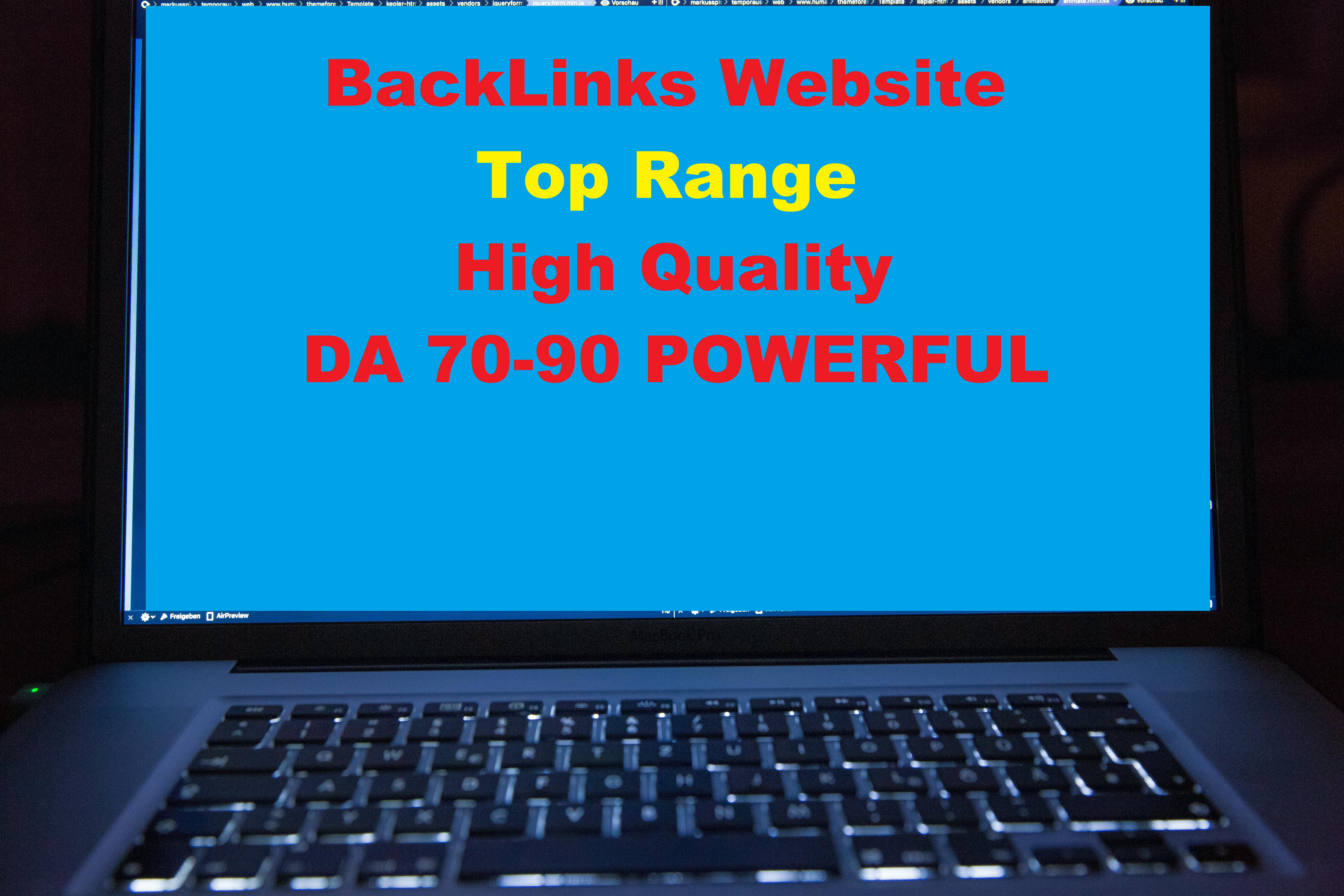 I Will a 200 Backlinks high Quality Your site Top Range 