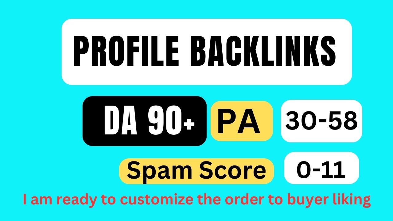 Provide 320 manual profile Backlinks 90+ sites