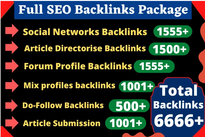 6500+ Dofollow, Profile, Wiki, Forum, Mix Backlinks