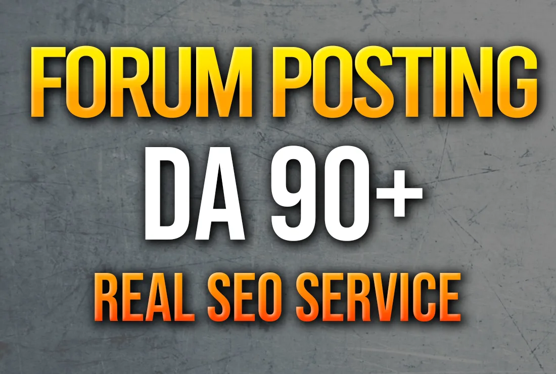 I will do forum posting backlinks high quality da 90 plus